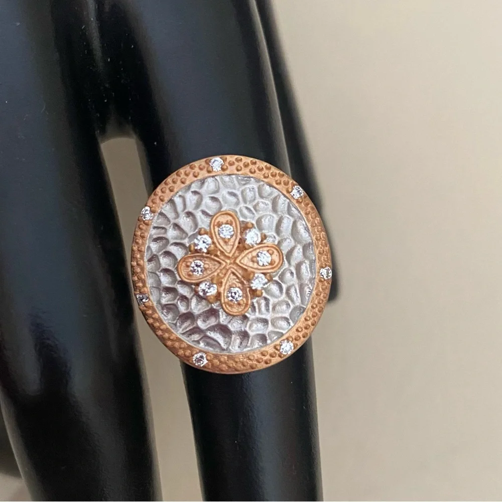 Freida Rothman Clover Shield ring - Picture 1 of 9